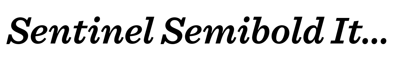 Sentinel Semibold Italic